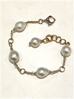 Pulsera Silvia Kelly Mujer Perle Australia in Oro Perla BR350/1A-35736 - BR350/1A-35736